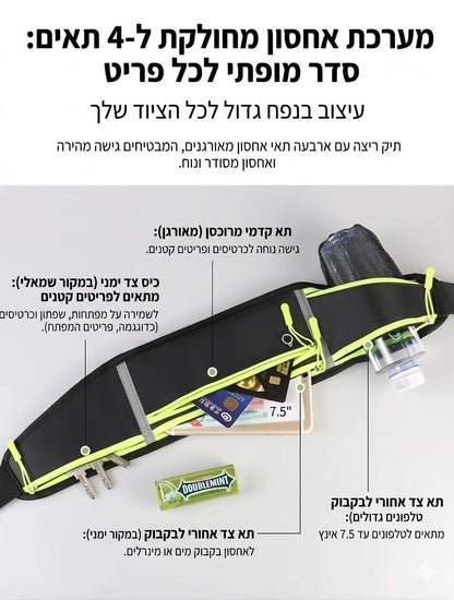 RunPro – תיק אימונים חכם שמשאיר אותך בתנועה, בלי הפרעות